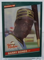 1986 Donruss Barry Bonds Rookie Baseball Card