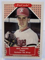 1991 ProCards Mike Mussina Rookie Baseball Card