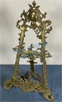 Victorian brass easel