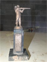 1957 Military Rifle Shooting Trophy 8 1/2"t