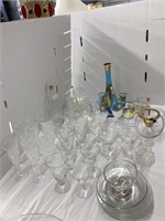 Wine & Champagne Glasses, Other Crystal Dishes/pie