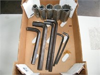 Large Allen Wrenches & 5 Sockets