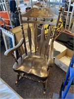 Antique Looking Oak Rocking Chair. Americana Style
