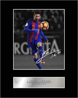 Barcelona Lionel Messi Matted 8x10 Autographed
