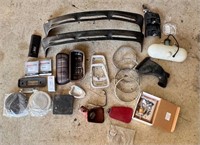 1970's VW BUG PARTS: HEADLIGHTS RINGS & MORE
