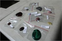 Assorted Gemstones Including Bluce Lace Agate,