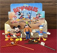 Mickey Mouse bendable a and straws