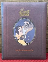 Beauty and the beast storybook ornament set
