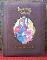 Sleeping beauty story book ornaments set