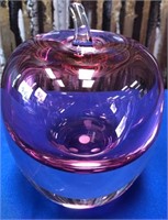 11 - SIGNED BLOWN GLASS APPLE (Q24)