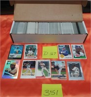 351 - BOX OF BASEBALL TRADING CARDS (D167)