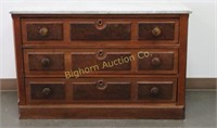 Antique 3 Drawer Dresser w/ Marble Top