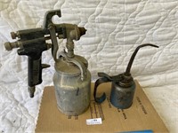 Paint Spray Gun & Oil Can Oiler