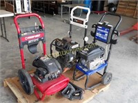 3 Pressure Washers & Wands for Parts / Repair