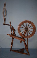 EARLY SIGNED & DEC. FLAX WHEEL