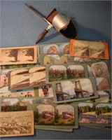 27 STEREOPTICAN VIEW CARDS ETC.