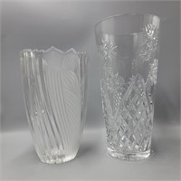 Crystal Vase Pair