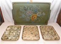 serving tray and small trays