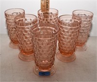 pink glassware