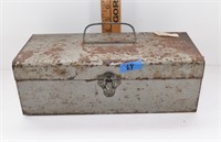 vintage tool box with knife sharpener