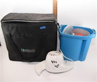 ice cream maker with First Health bag
