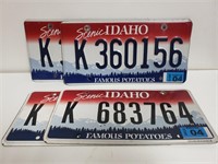 (2 Sets) Idaho License Plates*