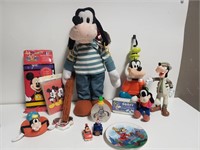 Goofy & Mickey Mouse Lot Plush, Drink Bottle,