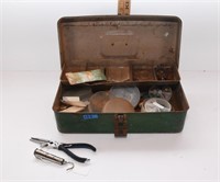 vintage metal tackle box