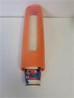 Vtg Dixie Cup Dispenser With Mickey Mouse Cups