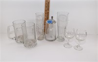 assorted glasses and mug