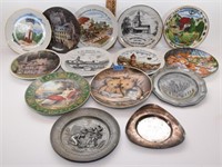 lot of decorative plates