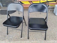 (2) Folding Metal Chairs