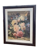 Framed Rose Bouquet Print