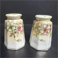 Hand Painted Nippon China Salt & Pepper Shakers