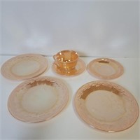 Fire King Laurel Leaf PEACH Luster Ware Pieces *
