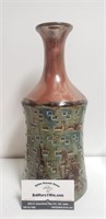 Textures Pottery Ceramic Vase Blue Green Copper