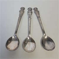 (3) Silverplate Campbell's Kids Spoons