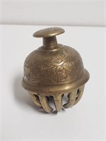 Indian Temple Bell,Prayer Bell - Brass Engraved