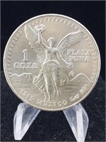Silver 1 oz onza 1985 mexican silver 999 silver