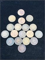 20-Indain head pennies