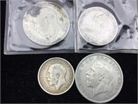 Silver brittish coins
