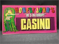 Vintage Vegas Honest John’s  Casino Slot Glass.