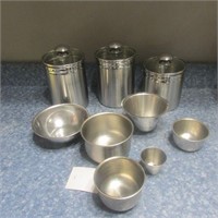 Metal Canister Set - Metal Dishes