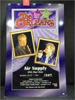 Air Supply Autographed Lobby Poster From The