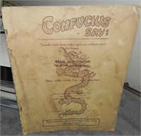 1940 Confucius Say, Softcover Book