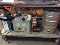 Extraction Equipment and Storage Keg.