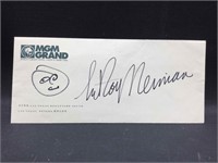LeRoy Neiman (Artist) Autographed MGM Envelope.