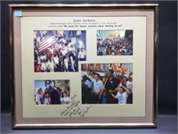 Jesse Jackson Signed Picture Collage of the 1989