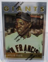 1996 Topps Finest Willie Mays Baseball Card