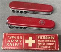 3 Swiss Army Pocket Knives
